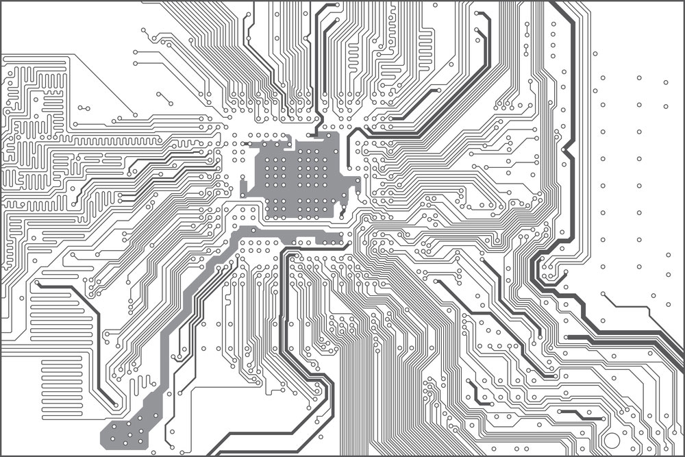 带有标记的 PCB 的照片